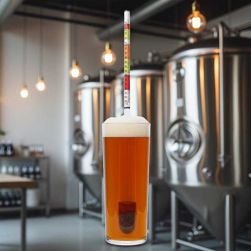 Wine Beer And Cider - 1個入り 3スケール比重計 ワイン、ビール、サイダー、アルコール測定用 自家製醸造にも対応^..