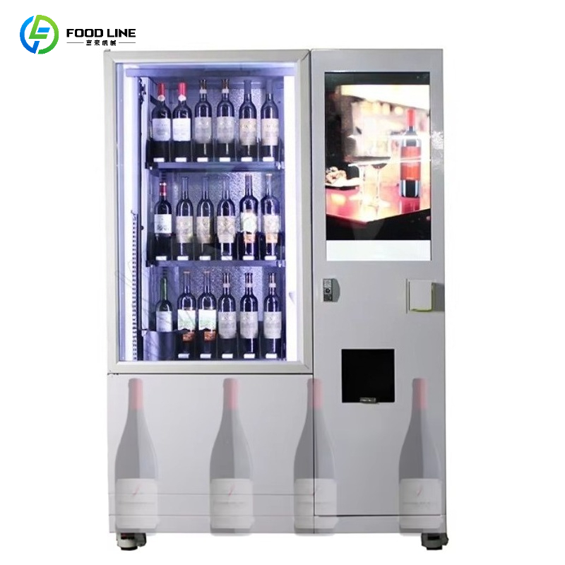 Wine Beer Usa - スマート年齢確認リフトシステム搭載冷蔵庫自動販売機、ビール・赤ワイン自動販売機（エレベーター付き）、カスタマイズ可能