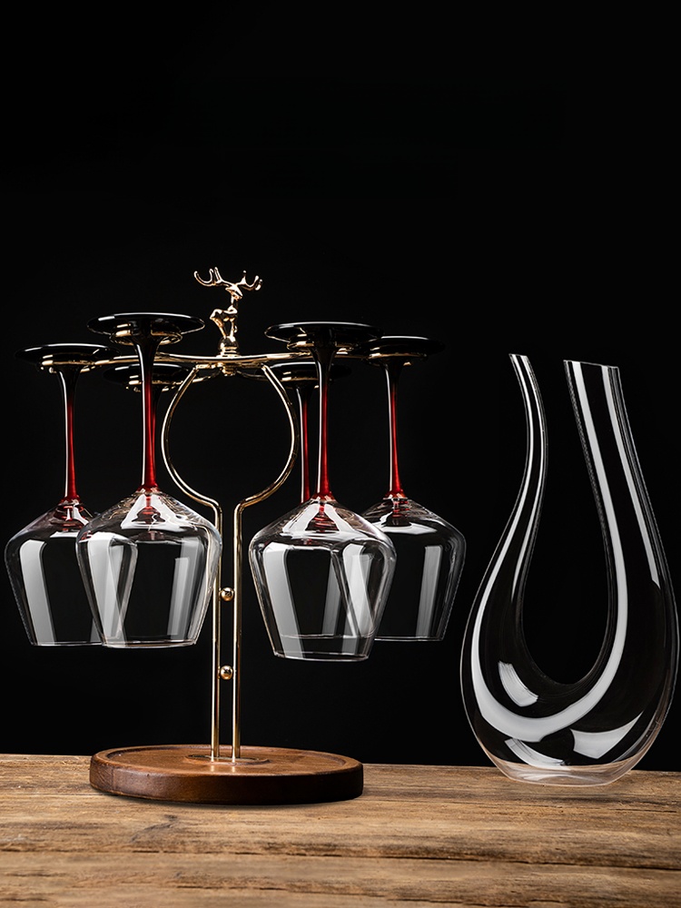 Wine Glass Set Crystal - 豪華なクリスタルワイングラスセット 大型ブルゴーニュ赤ワインカップ エアレーター 家庭用 クリエイティブなガラスワインツール ヨーロッパスタイル