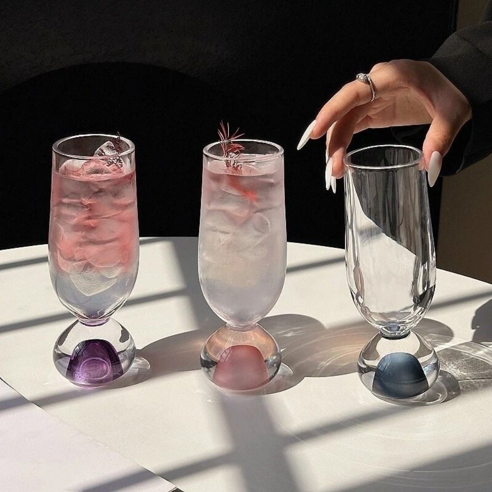 ガラス製品 丸底ガラスステムカップ 170ml 透明ジュース - Wine Beer Tasting のレビューと価格