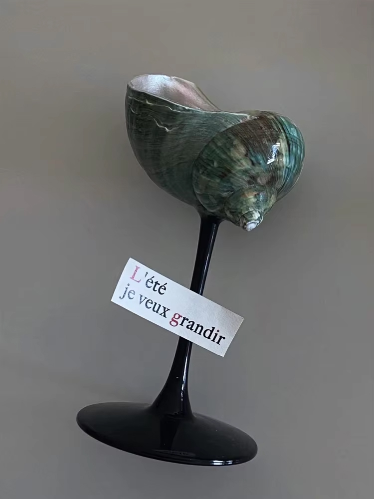 クリエイティブレトロニッチワイングラス天然貝殻シャンパングラ - Wine Glass Set Crystal のレビューと価格