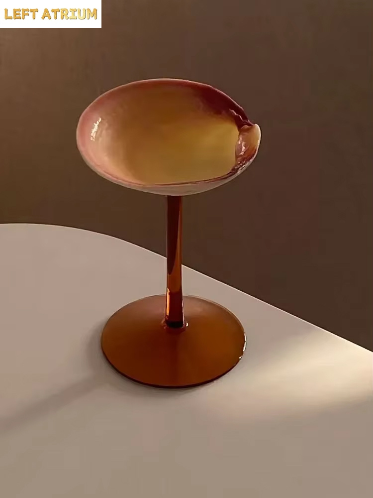 軽贅沢な手作りアート作品 天然貝殻ワイングラス クリエイティ - Wine Glass Set Crystal のレビューと価格