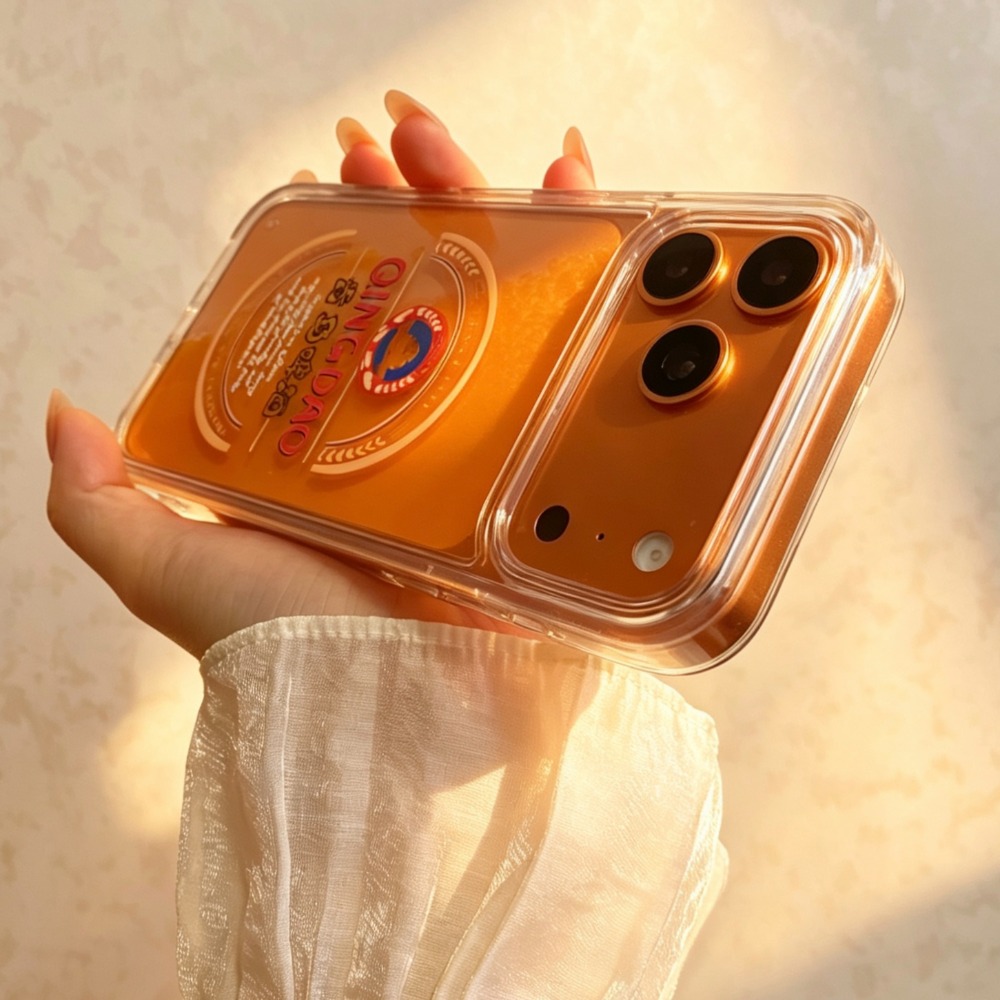 面白い青島ビール液体流砂スマホケース iPhone 17 1 - Beer & Wine Downtown のレビューと価格