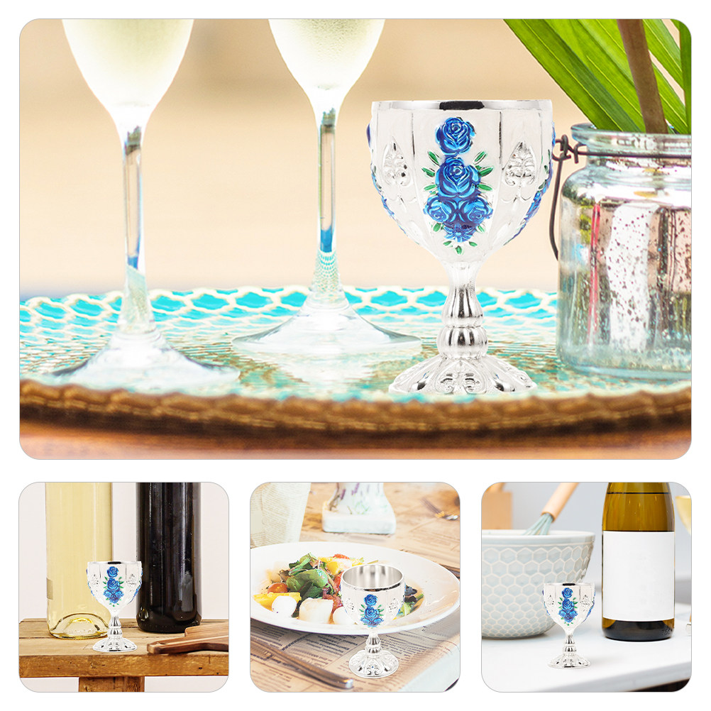 2個セット ヴィンテージスタイル メタルワインカップ 小型レ - Wine Beer Rum のレビューと価格