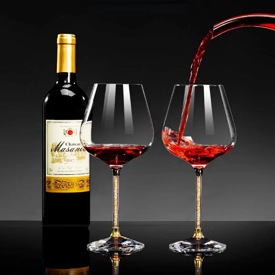 ハイエンドクリスタルワイングラスセット,大規模な飲用メガネ, - Champagne Flute Pair のレビューと価格