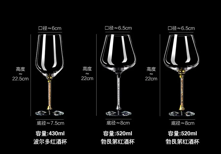 ハイエンドクリスタルワイングラスセット,大規模な飲用メガネ, - Champagne Flute Pair のレビューと価格