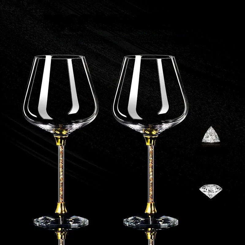 ハイエンドクリスタルワイングラスセット,大規模な飲用メガネ, - Champagne Flute Pair のレビューと価格