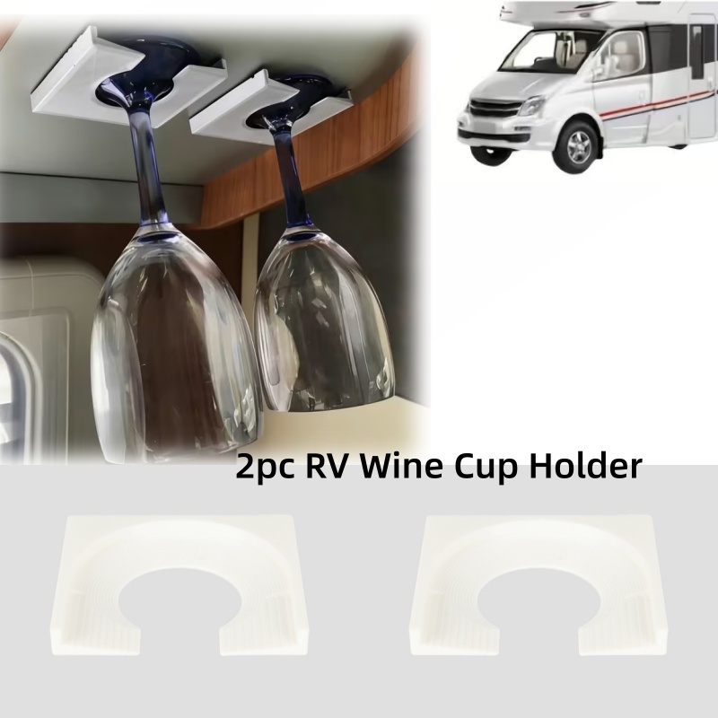 2pc RV キャンピングカーワインカップホルダー 自己粘着 - Wine & Beer Quito のレビューと価格