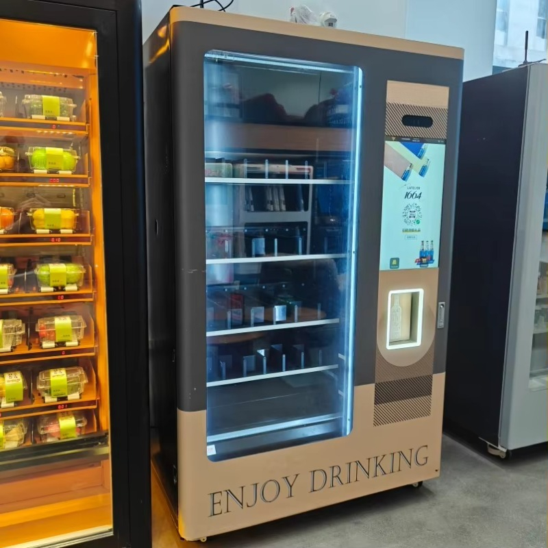 スマート年齢確認リフトシステム搭載冷蔵庫自動販売機、ビール・ - Wine Beer Usa のレビューと価格