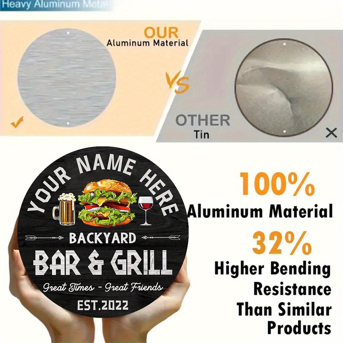[2Dフラット] バーガー ワイン ビール カスタムネームバ - Wine Beer Usa のレビューと価格