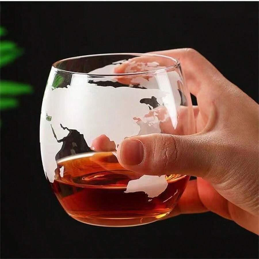1個/3個セットの地球儀型デカンタ、ウイスキーグローブデカン - Wine Glass Set Crystal のレビューと価格