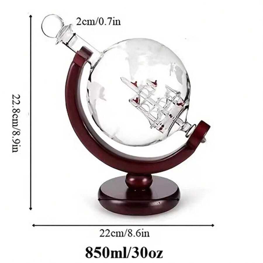 1個/3個セットの地球儀型デカンタ、ウイスキーグローブデカン - Wine Glass Set Crystal のレビューと価格