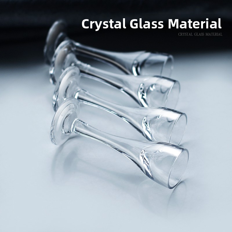 中国風クリスタルガラス製ハイフット白ワインカップ6個セット  - Wine Glass Set Crystal のレビューと価格