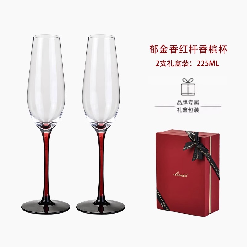 HYS高級ギフトシャンパンカップクリスタルガラスガールフレン - Wine Glass Set Crystal のレビューと価格