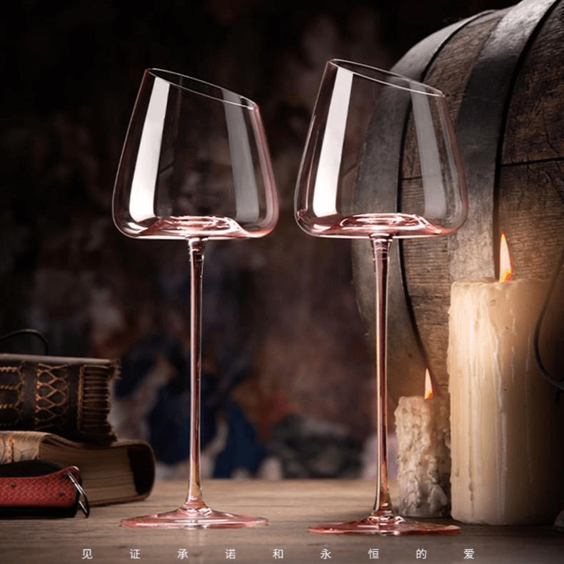 フランス産ピンクフラミンゴ赤ワイングラスセット クリスタルガ - Wine Glass Set Crystal のレビューと価格
