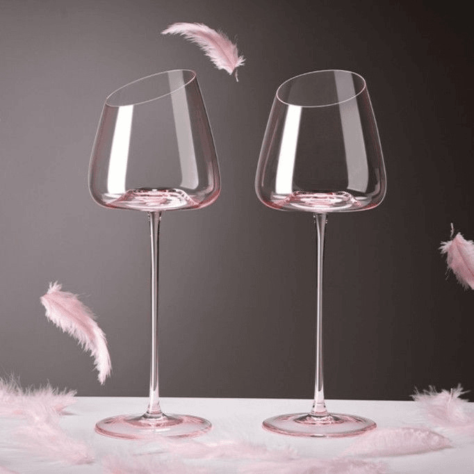 フランス産ピンクフラミンゴ赤ワイングラスセット クリスタルガ - Wine Glass Set Crystal のレビューと価格