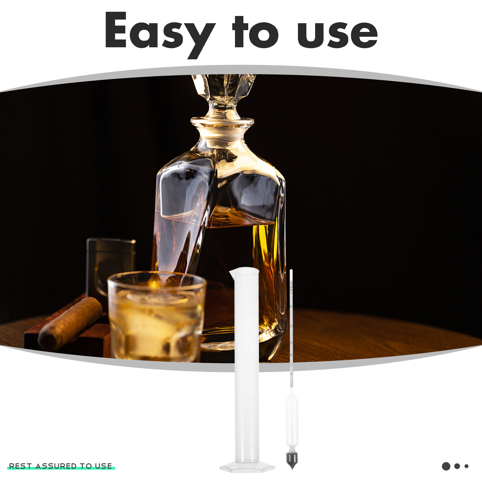 1セット プロフェッショナル アルコールメーター ガラス比重 - Wine Beer And Cider のレビューと価格