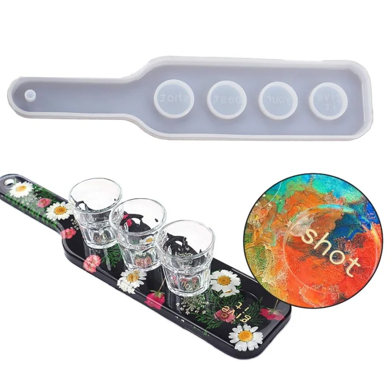 ショットグラスサービングトレイ DIY エポキシ樹脂アートシ - Wine Beer Tasting のレビューと価格