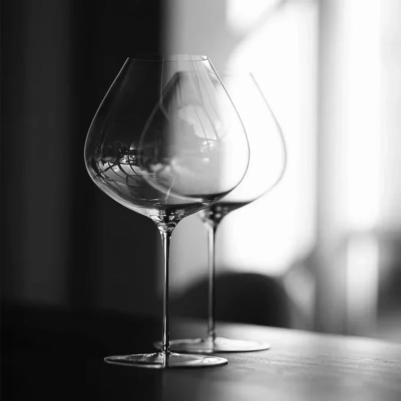 超薄型クリスタルワイングラスセット、背の高いステムのブルゴー - Wine Glass Set Crystal のレビューと価格