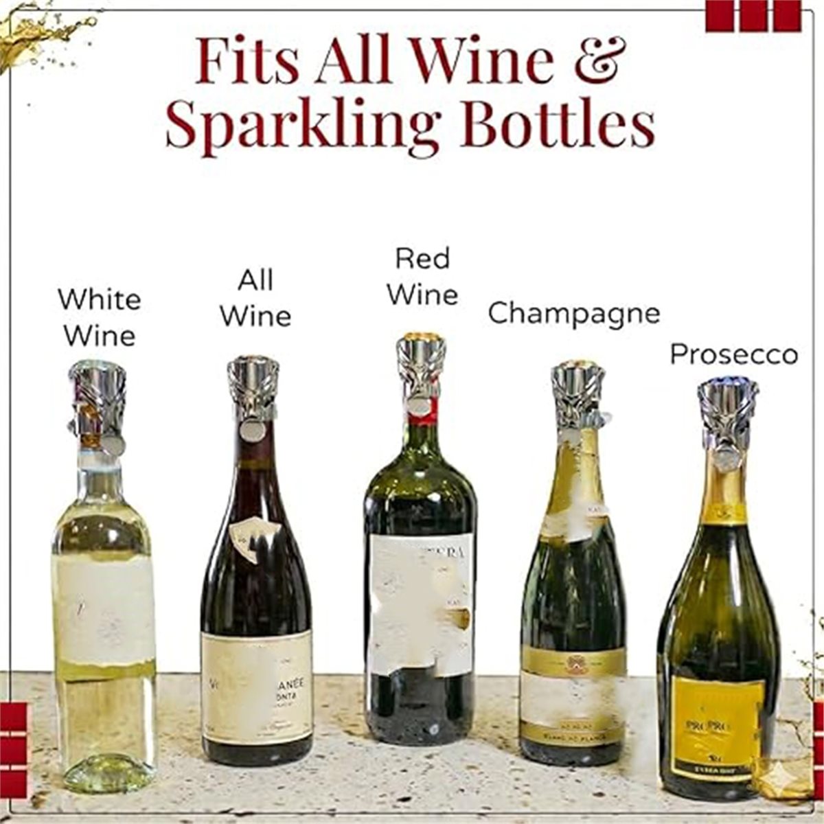 (A02R) ワインストッパー＆シャンパンストッパー 2個セ - Wine & Beer Quito のレビューと価格
