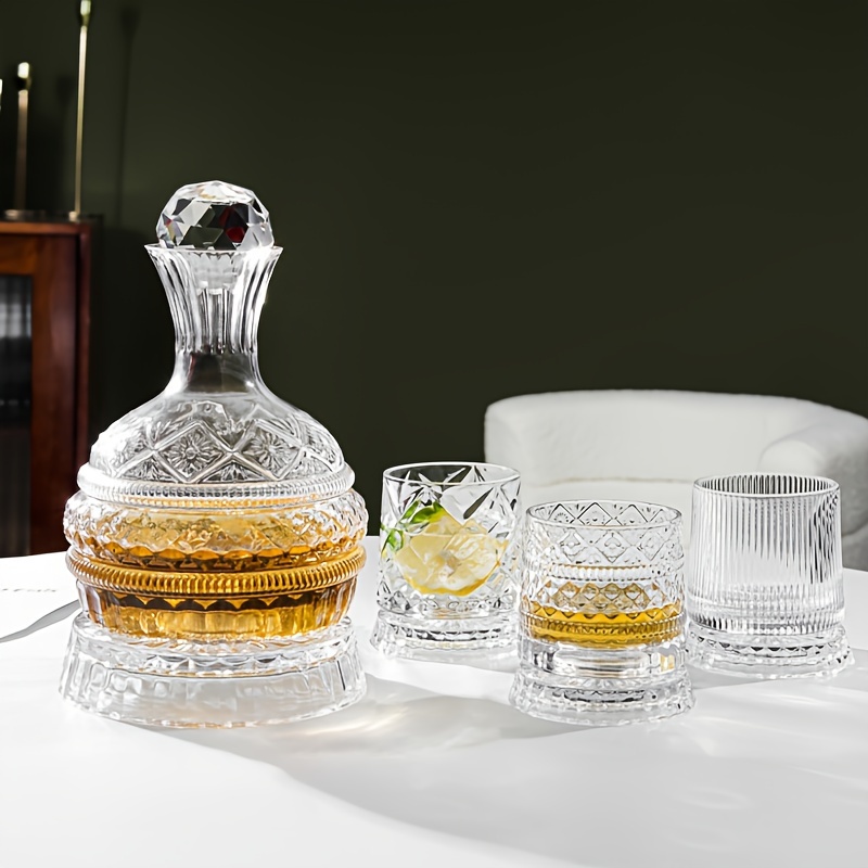 クリスタルワインデカンタ エレガントな手作りガラスワインデカ - Wine Glass Set Crystal のレビューと価格