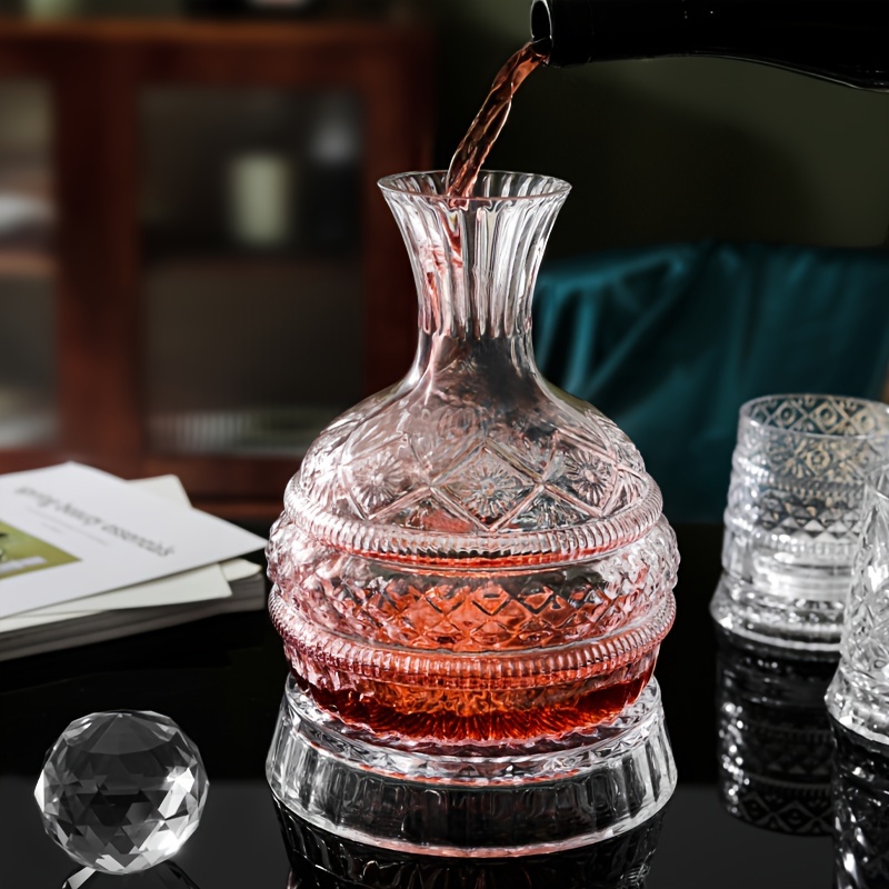 クリスタルワインデカンタ エレガントな手作りガラスワインデカ - Wine Glass Set Crystal のレビューと価格