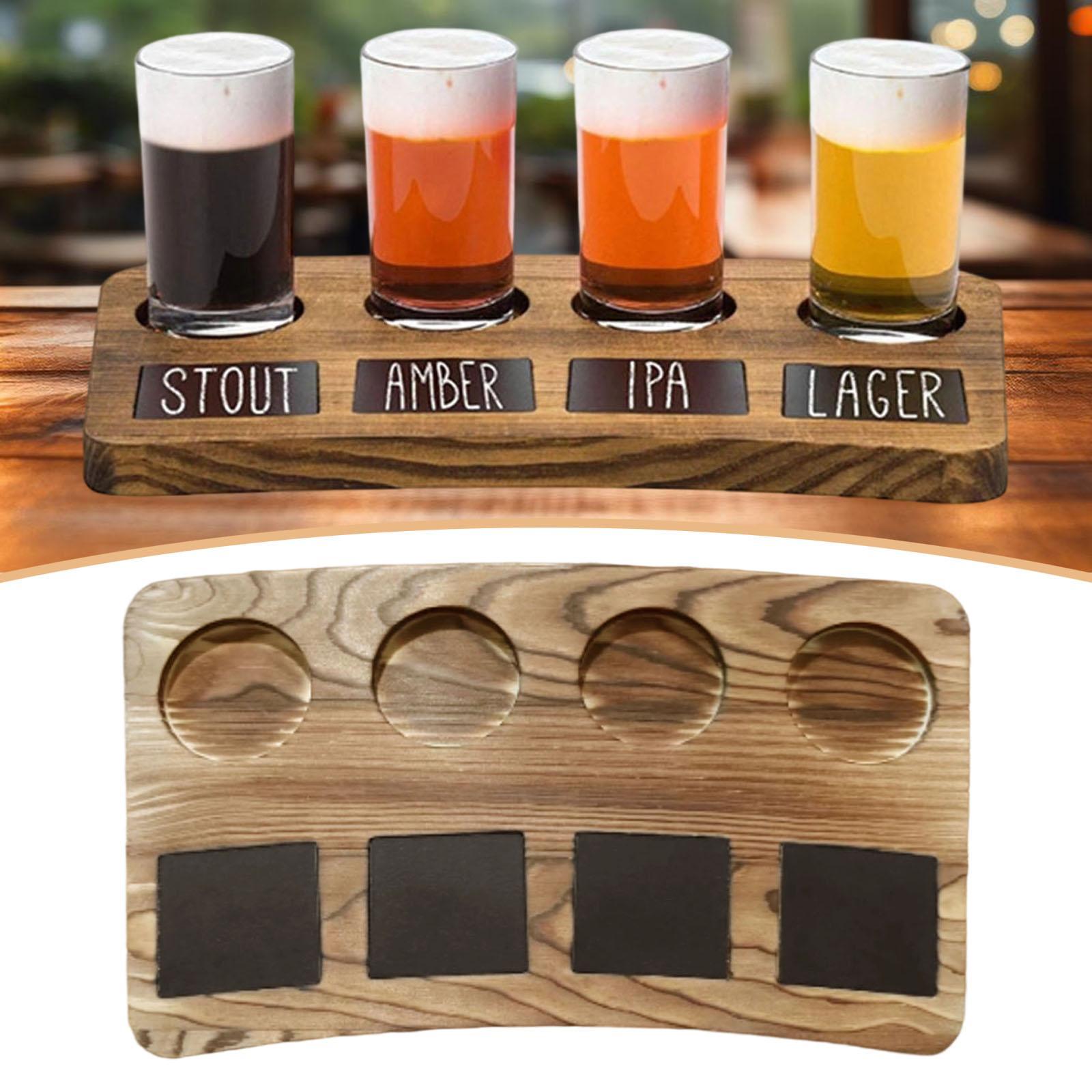 多目的木製ビールテイスティングフライトサービングトレイパドル - Wine Beer Tasting のレビューと価格