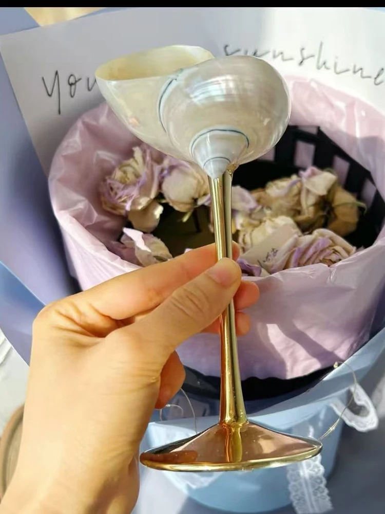アフンダー・ジアズ レトロカップル貝殻ワインカップ |    - Wine Glass Set Crystal のレビューと価格