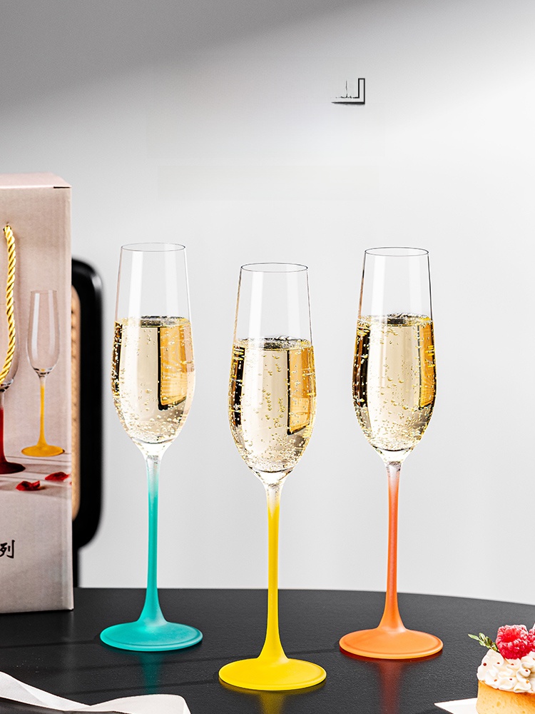 2026年新作シャンパングラスセット 家庭用ハイフットクリス - Wine Glass Set Crystal のレビューと価格