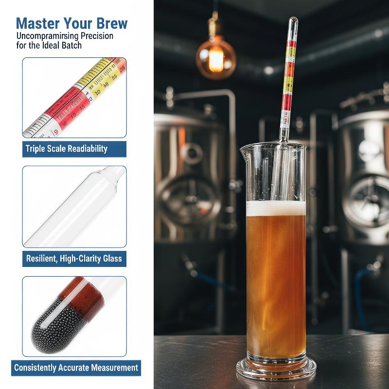1個入り 3スケール比重計 ワイン、ビール、サイダー、アルコ - Wine Beer And Cider のレビューと価格