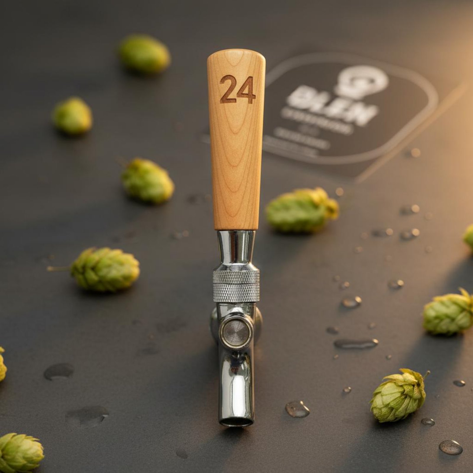 短い木製ビールハンドル、無垢材木製ビールタップハンドルバーア - Wine Beer Usa のレビューと価格